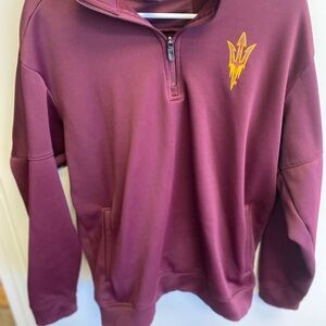 adidas Maroon Full-Zip Jacket with White Logo